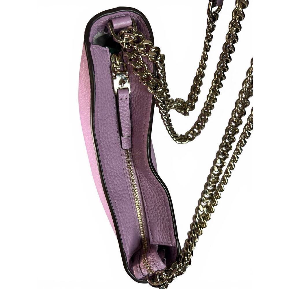 Kate Spade Polly Small Convertible Crossbody Bag Orchid Purple Pebbled Leather - Picture 6 of 12